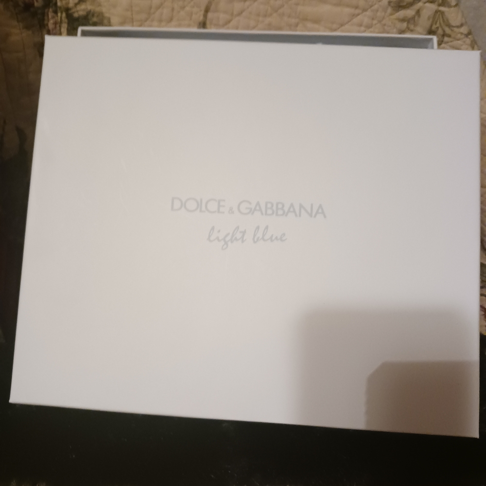 Dolce&Gabbana Light blue extra large blue and white beach towel -New in box